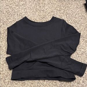 In Motion Long Sleeve Ribbed Black Long Sleeve